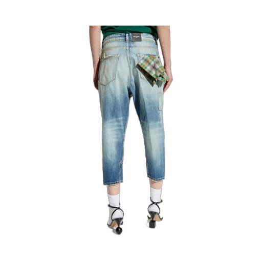 Distressed Cropped Jeans