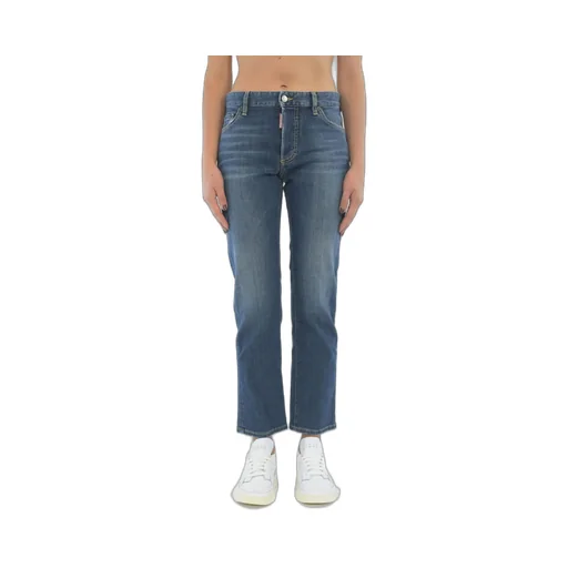 Mid-Rise Cropped Jeans
