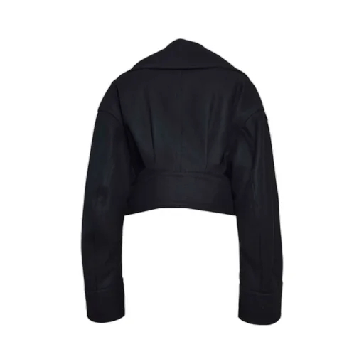 Double-Breasted Cropped Coat