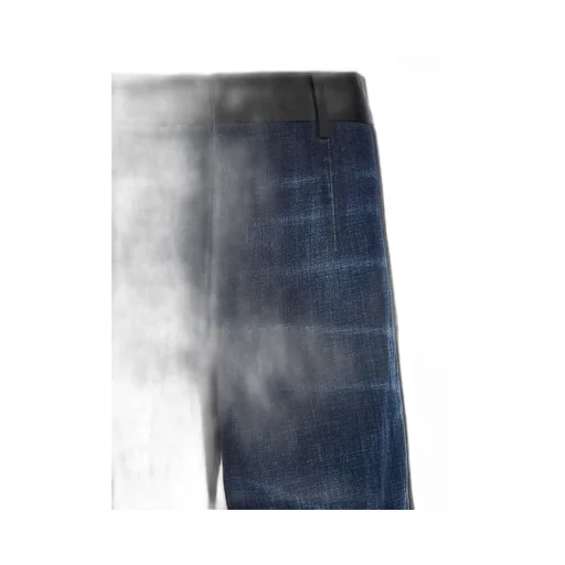 Distressed Wide-Leg Jeans