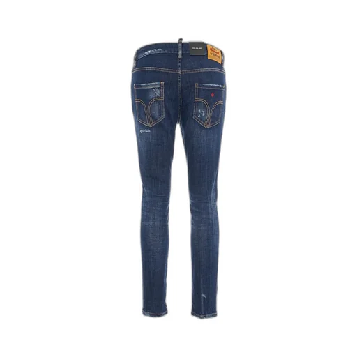 Distressed Mid-Rise Jeans