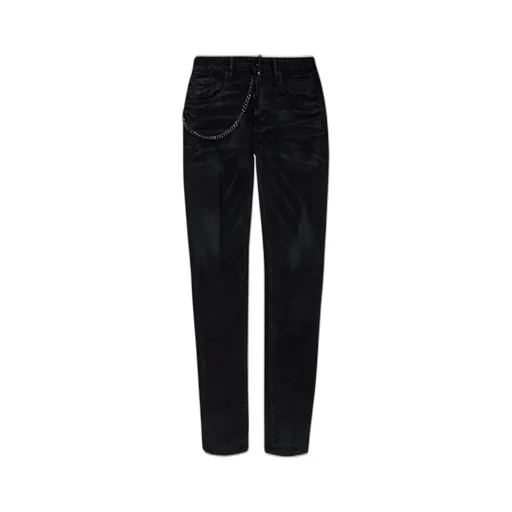 Chain Detailed Slim Fit Jeans