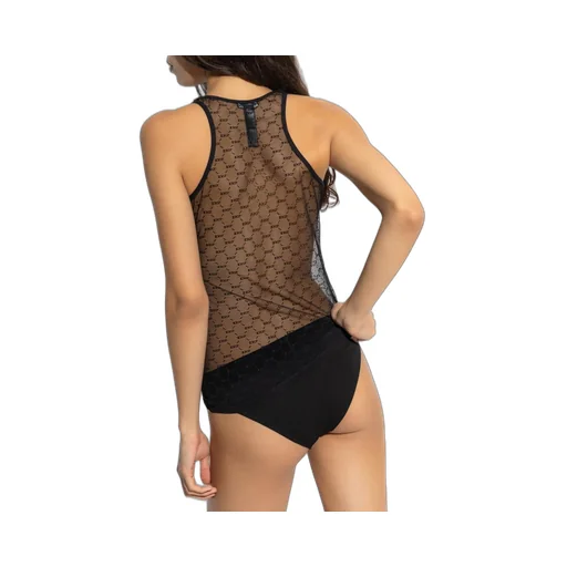 Sleeveless Sheer Top