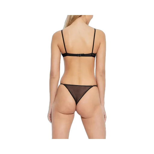 Logo Plaque Mesh Thongs