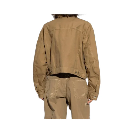 Button-Up Straight Hem Jacket