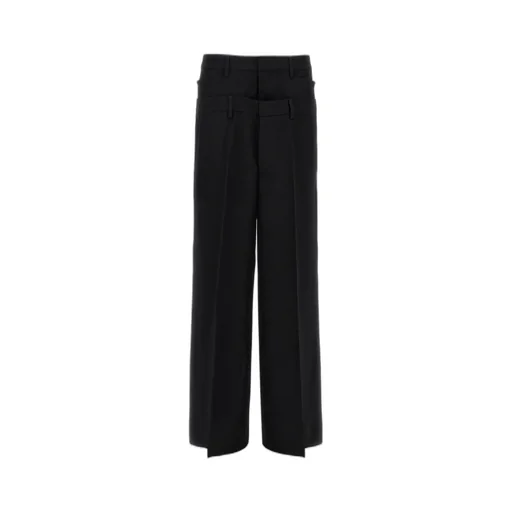 Logo Detailed Wide-Leg Trousers