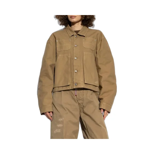 Button-Up Straight Hem Jacket