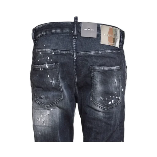 Faded Effect Distressed Jeans