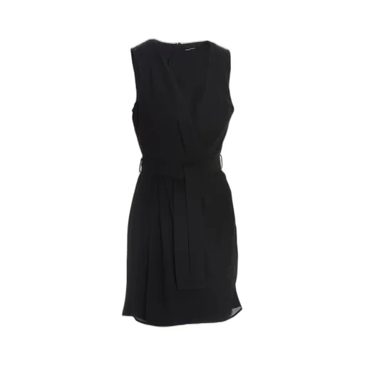 Belted V-Neck Dress