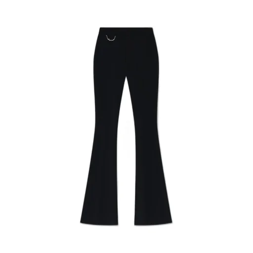 Chain Embellished High Waist Trousers
