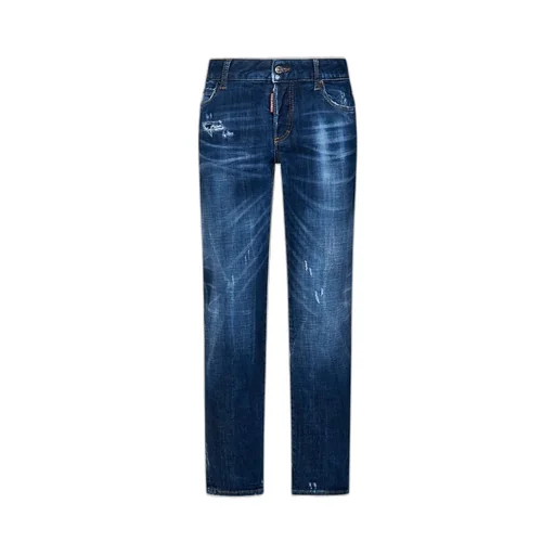 Mid-Rise Jennifer Distressed Jeans