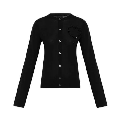 Embellished Crewneck Cardigan