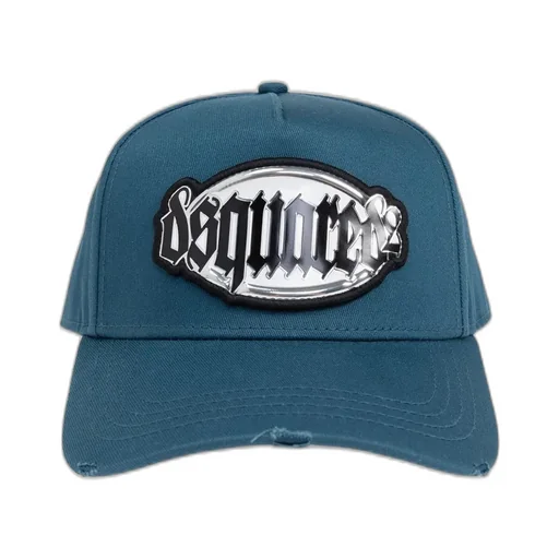 Logo Patch Distressed Baseball Cap