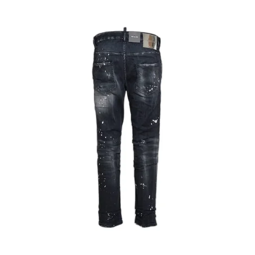 Faded Effect Distressed Jeans