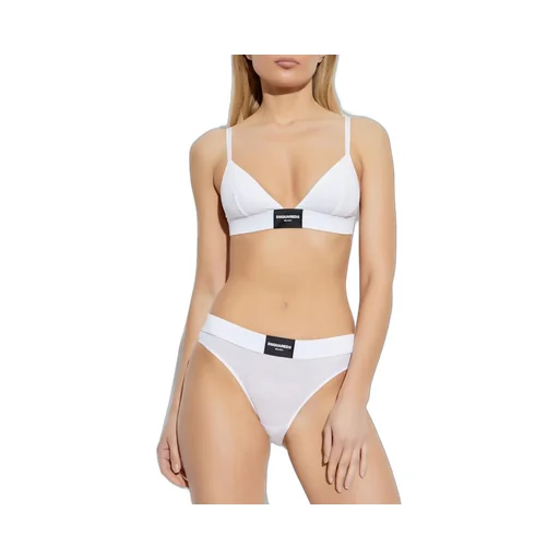 Logo Patch Triangular-Cup Bra