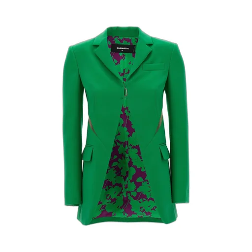 Cut-Out Detailed Long Sleeved Blazer