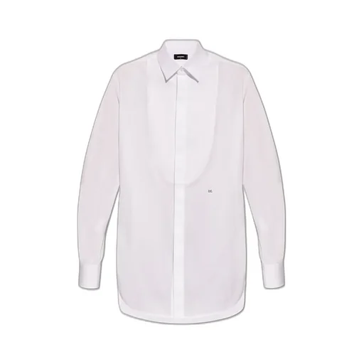 Logo Embroidered Long-Sleeved Shirt