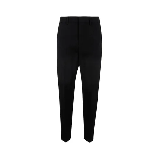 Straight-Leg Cropped Tailored Trousers