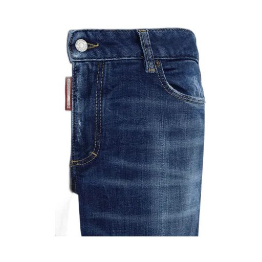 Logo-Patch Distressed Bootcut Jeans