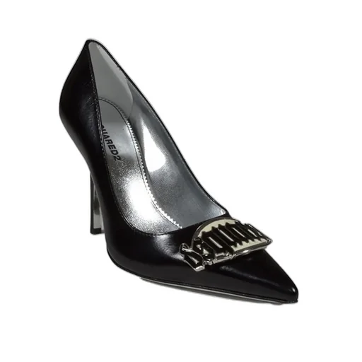 Logo Plaque Pointed-Toe Pumps