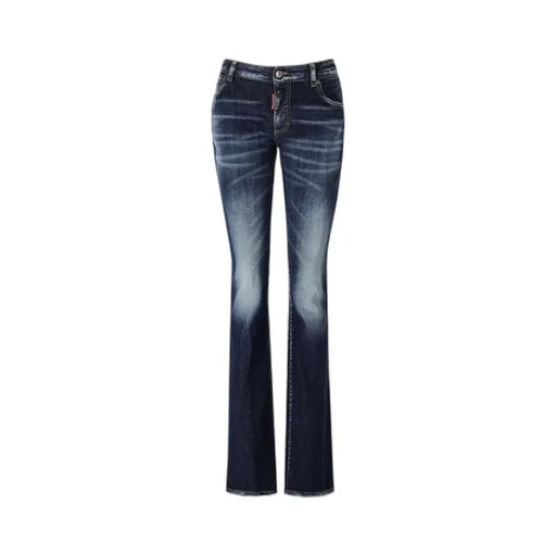 High-Waisted Flared Jeans