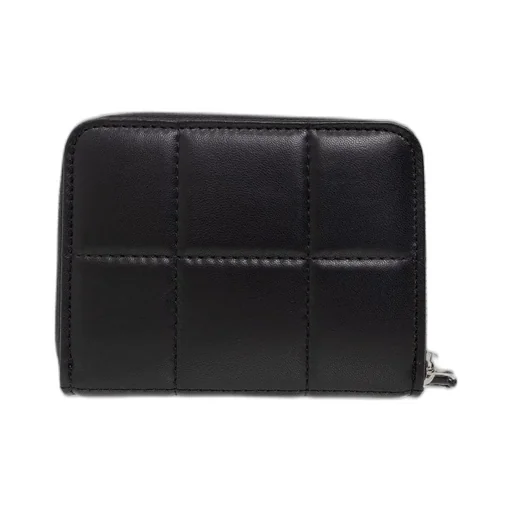 Logo-Plaque Zip-Around Quilted Wallet