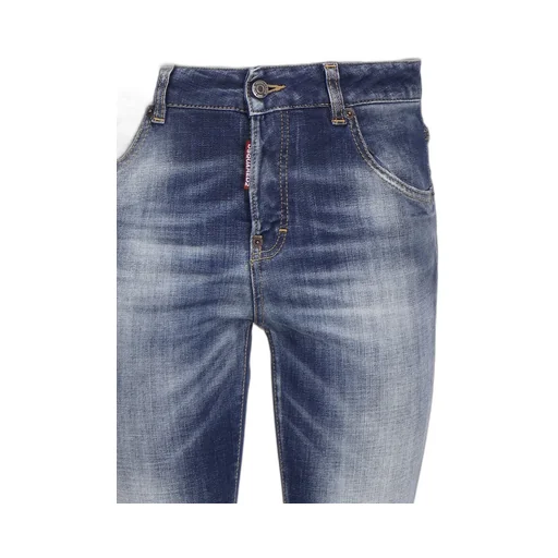 Logo Patch Low-Rise Cropped Jeans