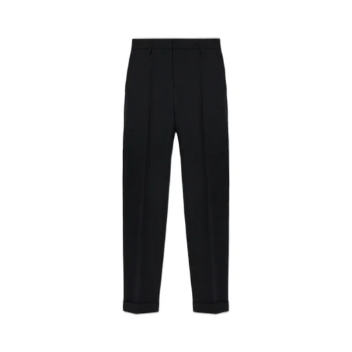 Mid-Rise Straight-Leg Tailored Trousers