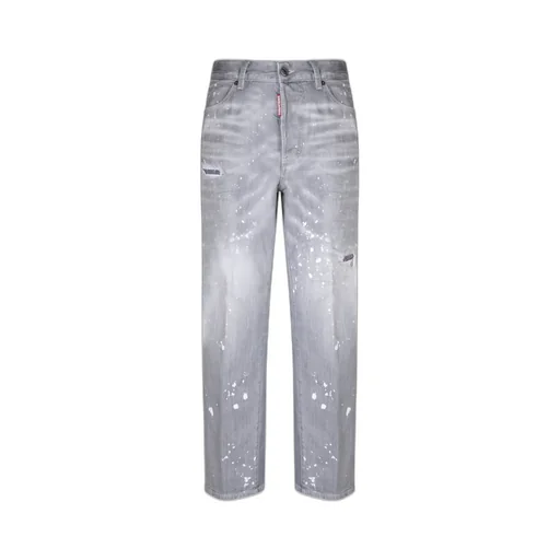 Distressed Spotted Washed Jeans