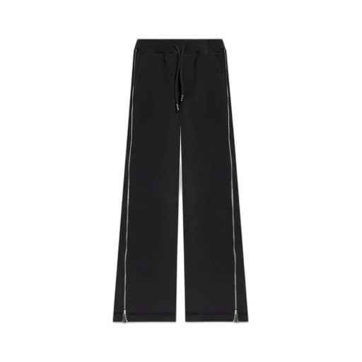 Zip Detailed Wide-Leg Pants