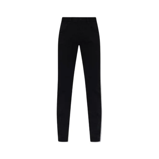 Logo Patch Tapered Leg Jeans
