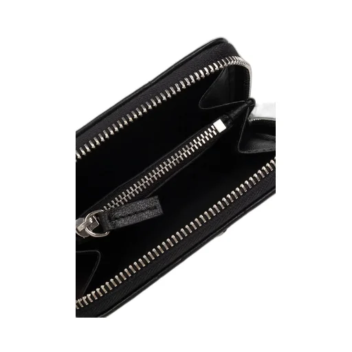 Logo-Plaque Zip-Around Quilted Wallet