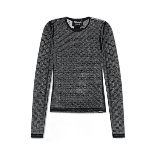 Lace Detailed Long-Sleeved Top