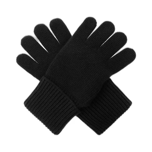 Logo Patch Knitted Gloves