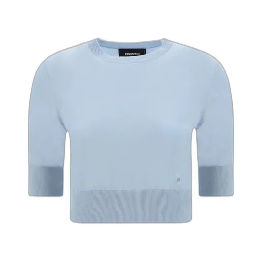 Logo-Appliqué Crewneck Knitted Jumper