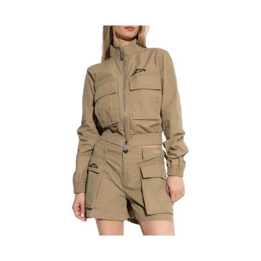 Stand Up Collar Short Jacket