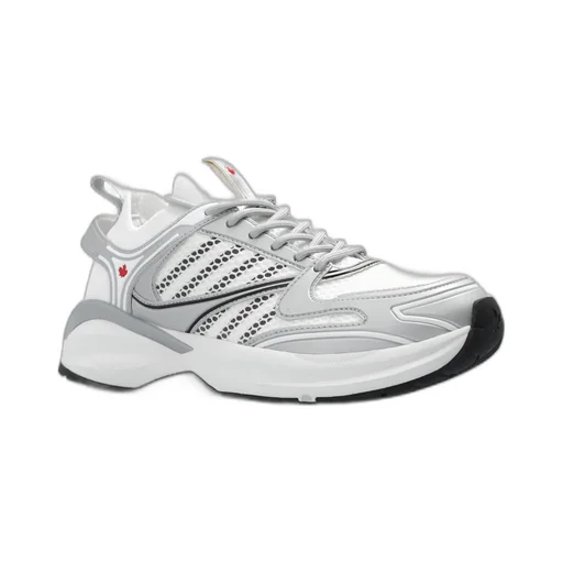 Dash Panelled Lace-Up Sneakers