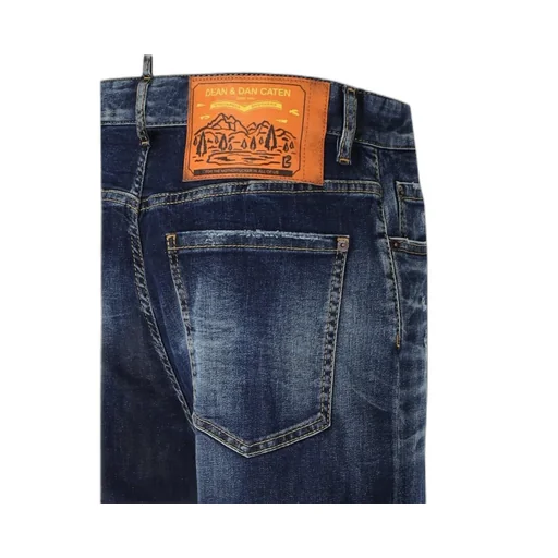 Distressed Wide-Leg Jeans