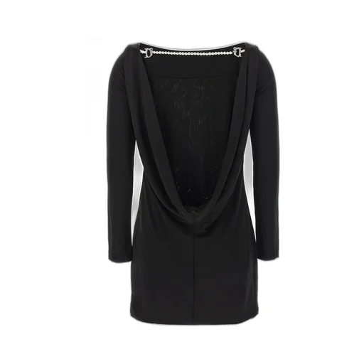 Embellished Logo Pearl Dress