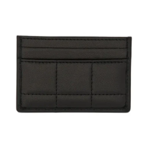 Logo-Plaque Quilted Card Holder