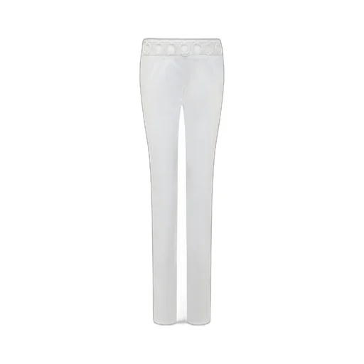 Cut-Out Straight-Leg Trousers