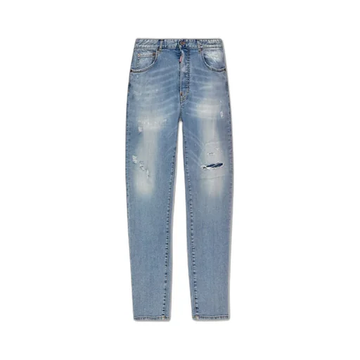 642 Tapered-Leg Distressed Jeans