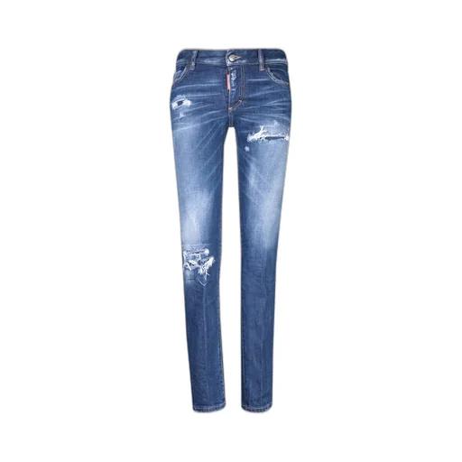 Ripped Knee Wash Medium Waist Jennifer Jeans