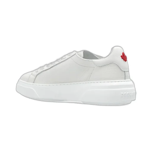Logo-Embossed Round-Toe Lace-Up Sneakers