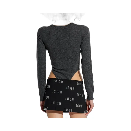 Long-Sleeved Knitted Bodysuit