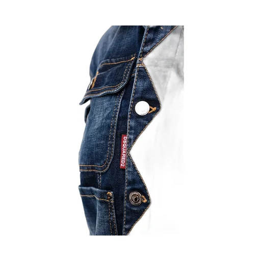 Pocket-Detailed Buttoned Denim Jacket