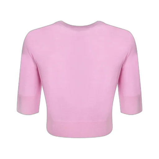 Logo-Embroidered Crewneck Cropped Jumper