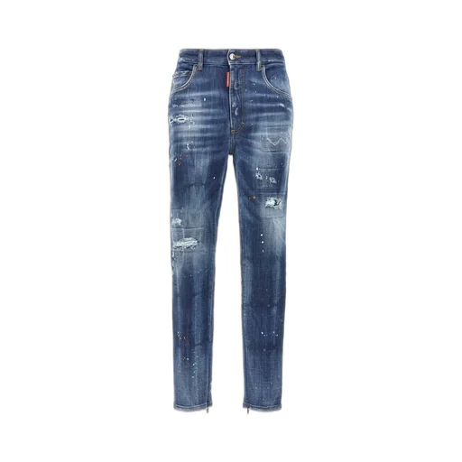 Distressed Tapered Jeans