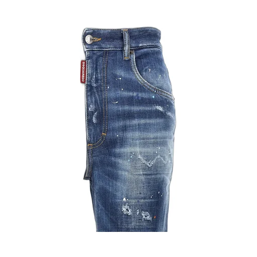 Distressed Tapered Jeans