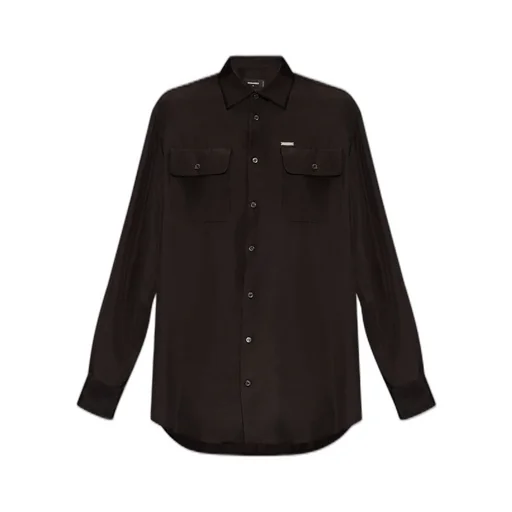 Logo Plaque Long-Sleeved Shirt
